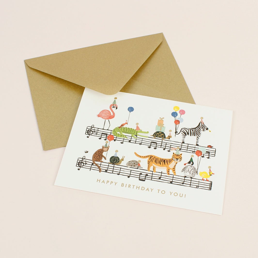 Happy Birthday To You Card - Green Tulip