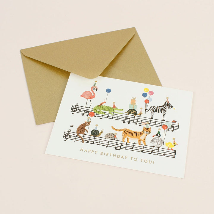 Happy Birthday To You Card - Green Tulip