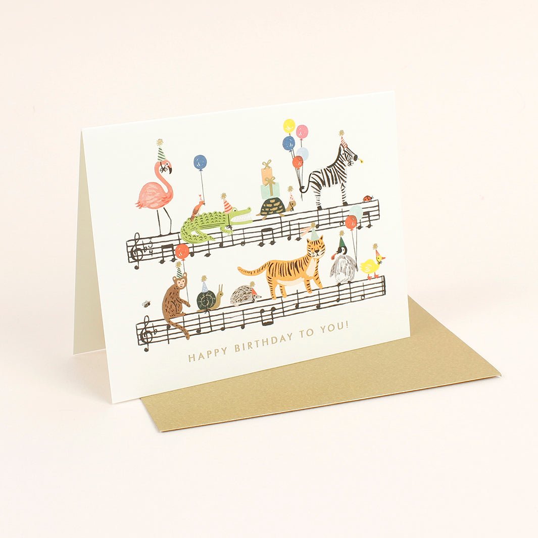 Happy Birthday To You Card - Green Tulip