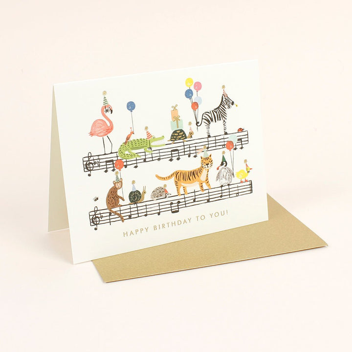 Happy Birthday To You Card - Green Tulip