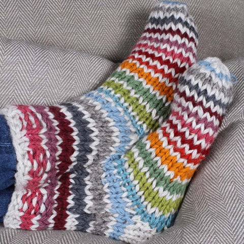 Hoxton Stripe Sofa Socks - Shoe Size 4-8