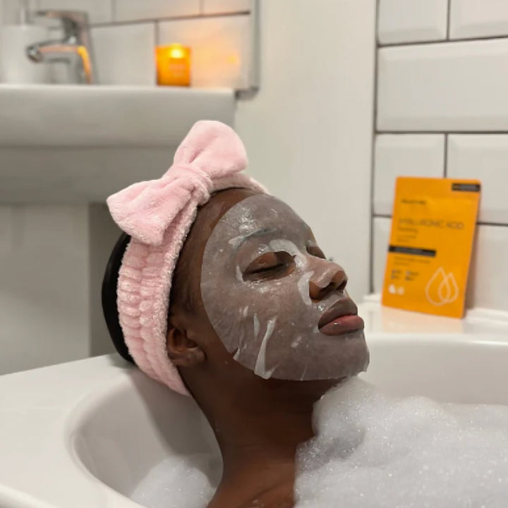 Hyaluronic Acid Hydrating Facial Sheet Mask - Green Tulip