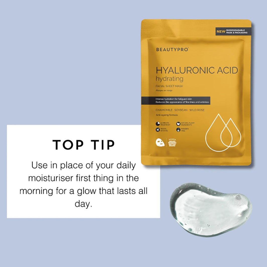 Hyaluronic Acid Hydrating Facial Sheet Mask - Green Tulip