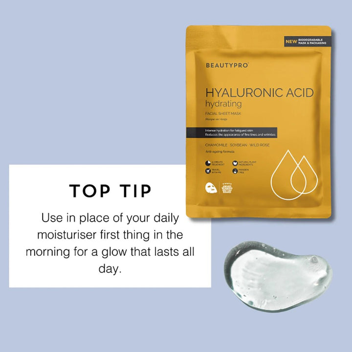 Hyaluronic Acid Hydrating Facial Sheet Mask - Green Tulip