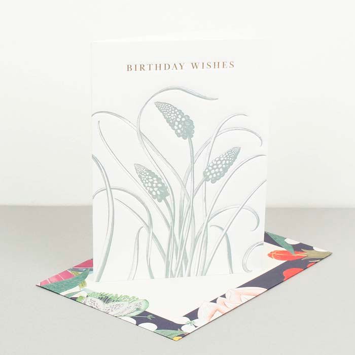 Kew Gardens - Birthday Wishes Card - Green Tulip