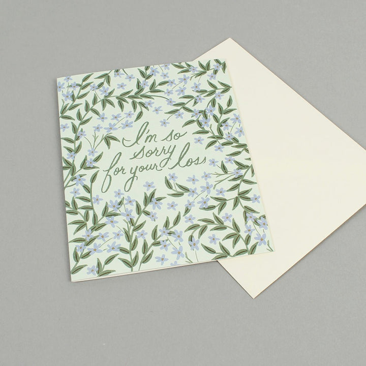 Laurel Sympathy Card - Green Tulip