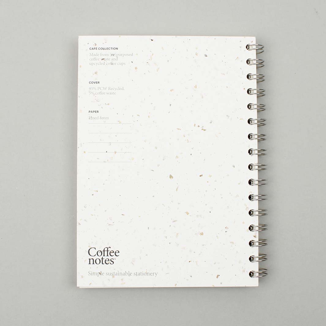 Lined Wirobound Notebook - Medio (A5) - Grounds - Green Tulip