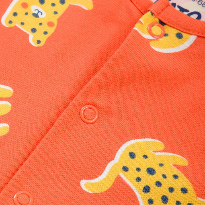 Little Leopard Sleepsuit - Green Tulip