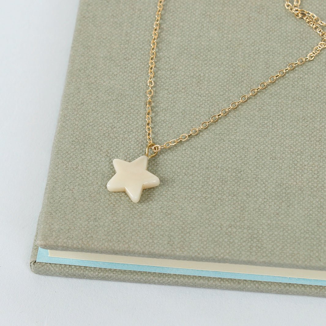Just Trade | Luna Tagua Star Pendant | Star Necklace | Star