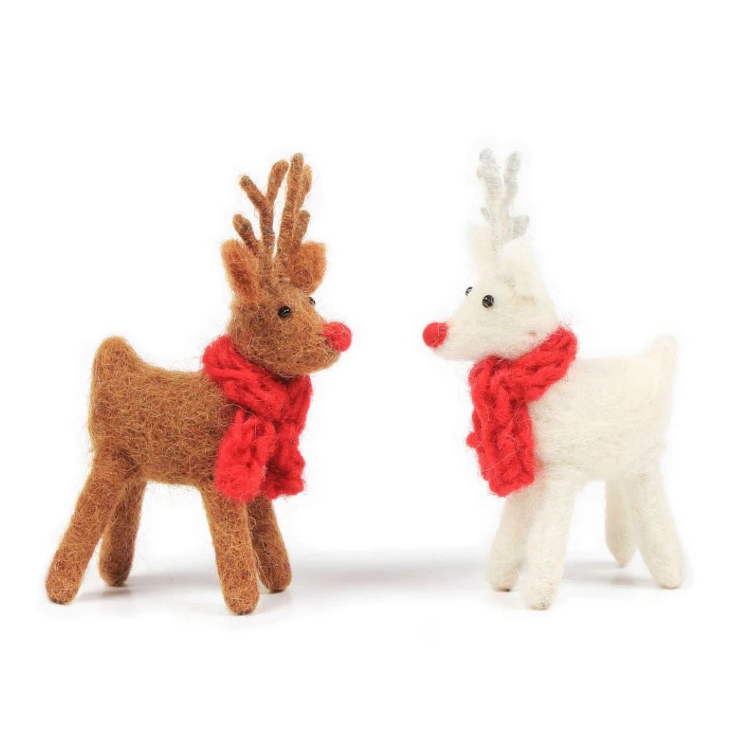Mini Felt Brown Reindeer