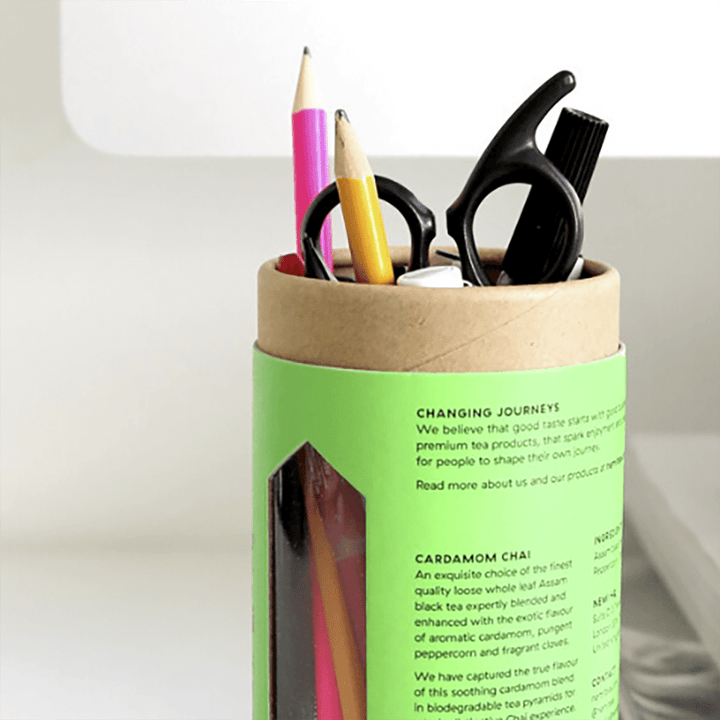 Organic Green Tea Pyramid Teabags - Tube of 15 - Green Tulip