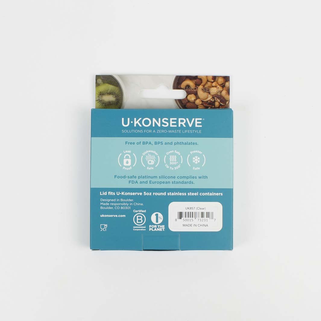 Replacement Silicone Lid For Mini Round Container - Clear - Green Tulip