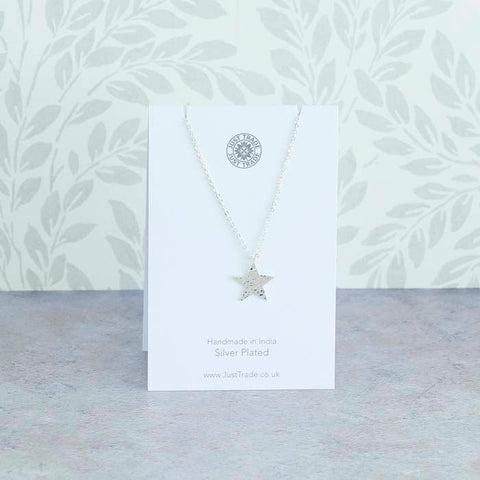 Silver Plated Star Pendant