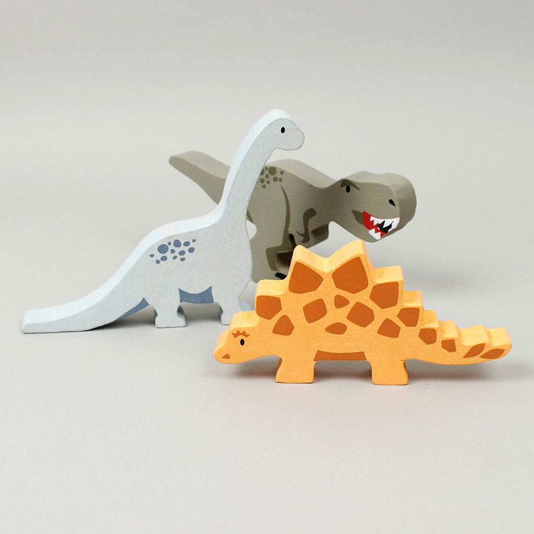 Wooden Dinosaur - Green Tulip