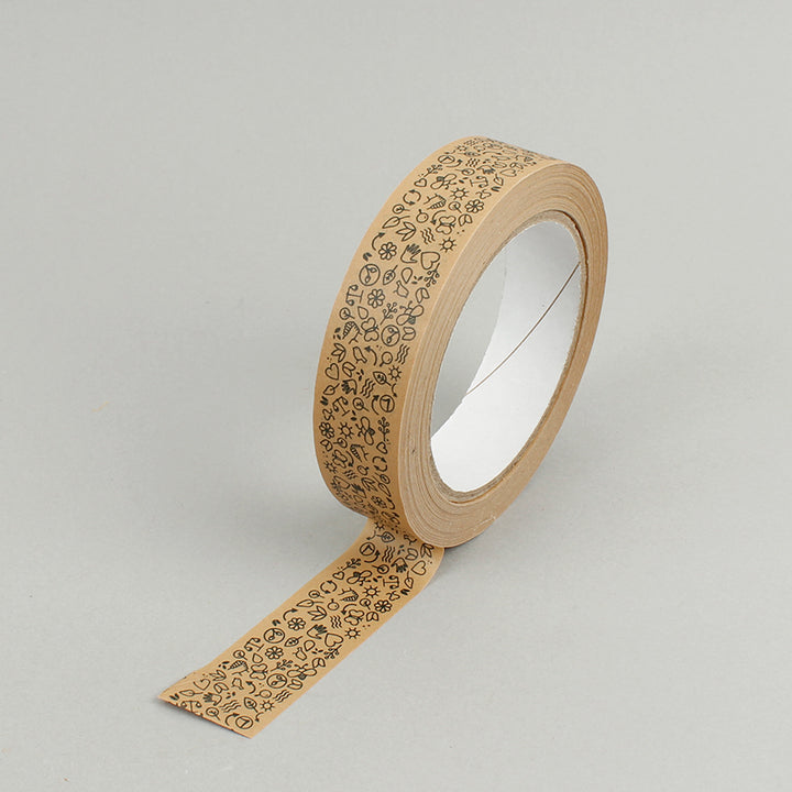 Eco Icons Adhesive Paper Tape - Brown - 25mm x 50m
