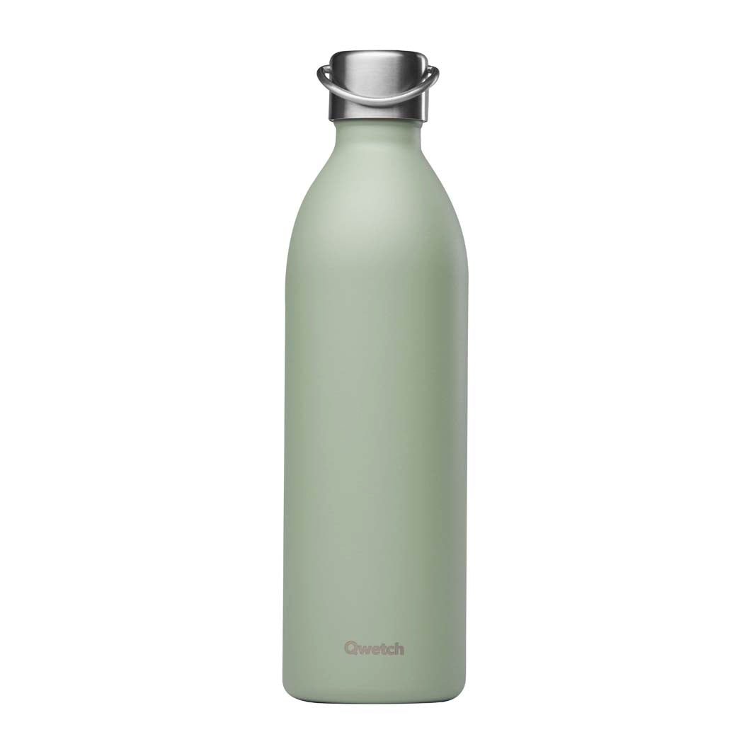 1L 'Active' Insulated Stainless Steel Bottle - Block Colours - Green Tulip