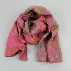 Yamala Felted Silk Scarf - Blush Pink Mix
