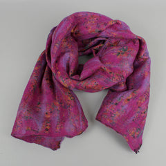 Yamala Felted Silk Scarf - Purple Mix