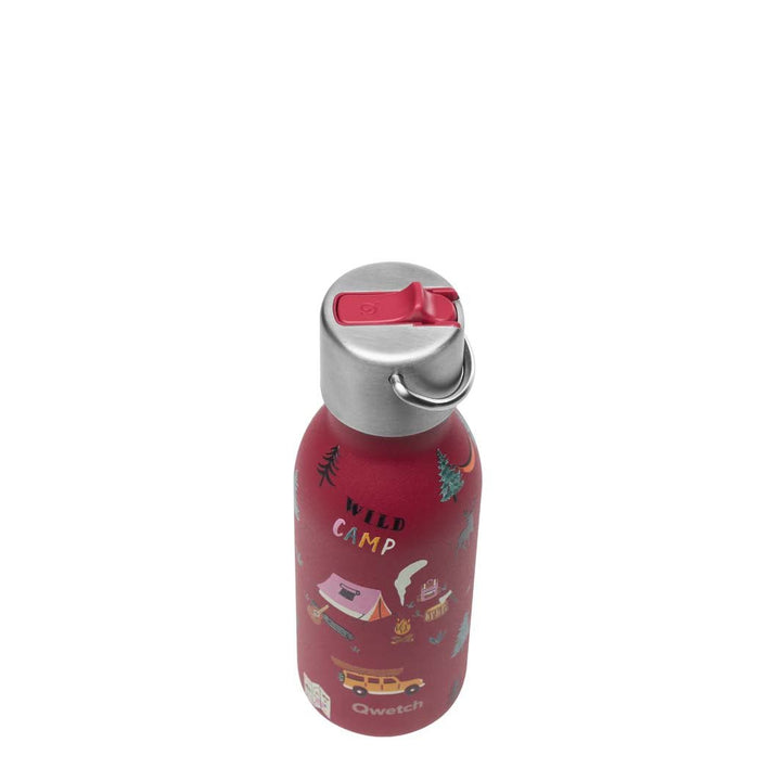 350ml Insulated Stainless Steel Kids Bottle with Sports Lid - The Yosemite Collection - Green Tulip