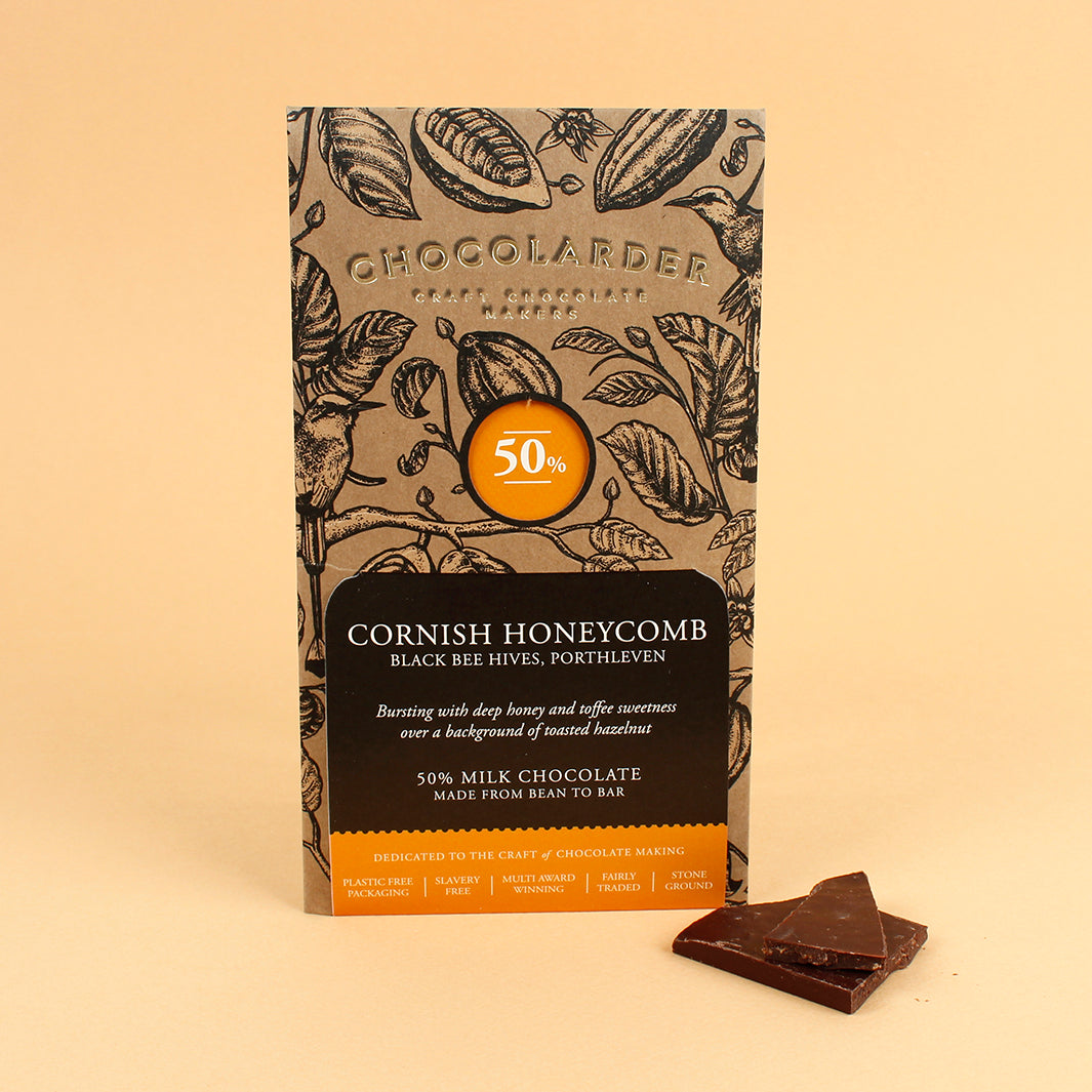 Cornish Honeycomb 50% Milk Chocolate Bar