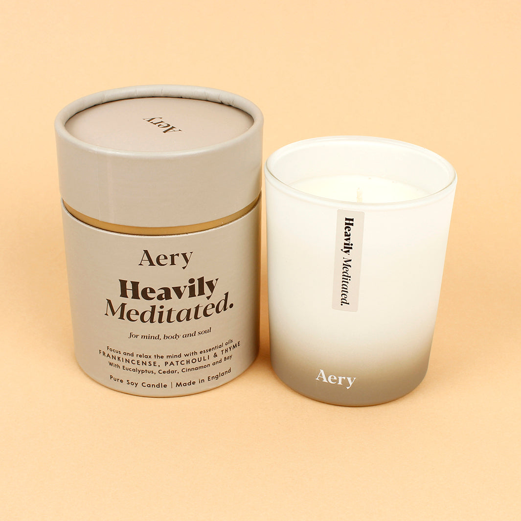 Heavily Meditated Aromatherapy Candle - Large