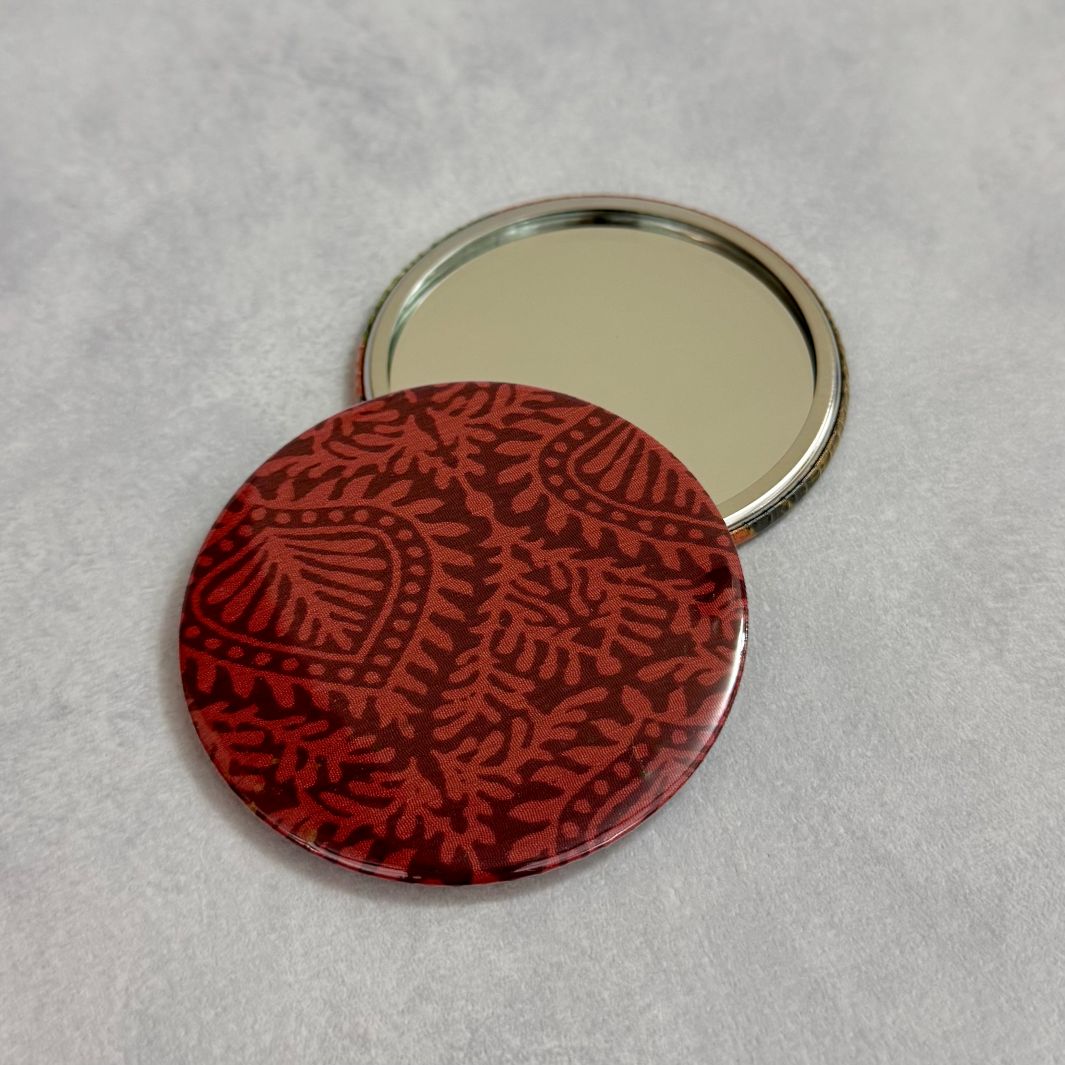 Fuli Recycled Sari Fabric Pocket Travel Mirror