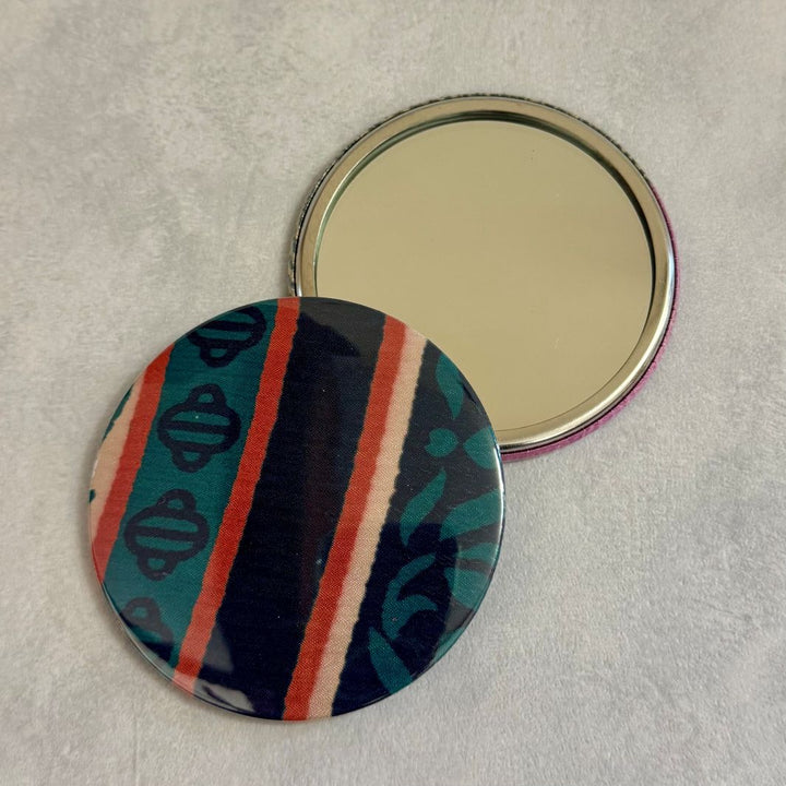 Fuli Recycled Sari Fabric Pocket Travel Mirror