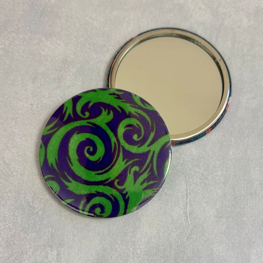 Fuli Recycled Sari Fabric Pocket Travel Mirror