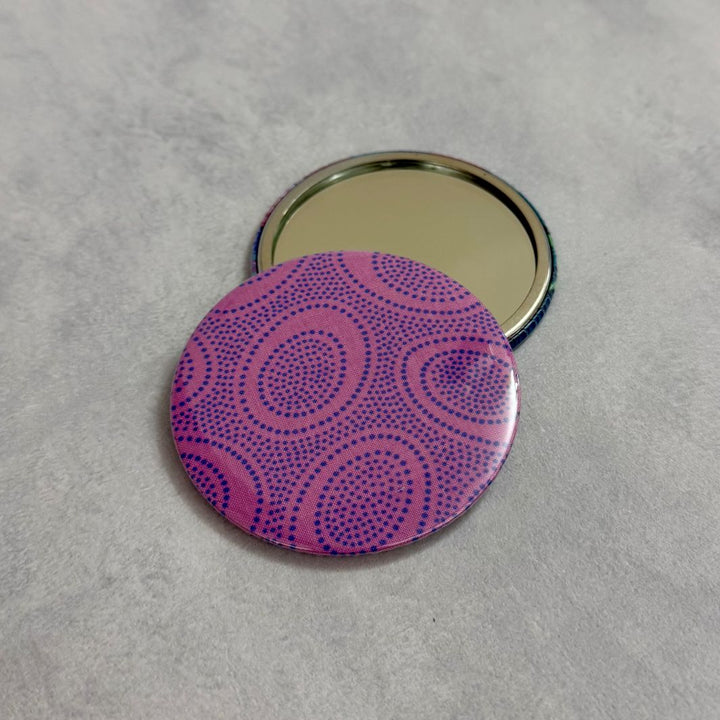 Fuli Kaffe Fassett Fabric Pocket Travel Mirror