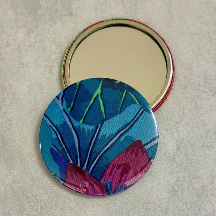 Fuli Kaffe Fassett Fabric Pocket Travel Mirror