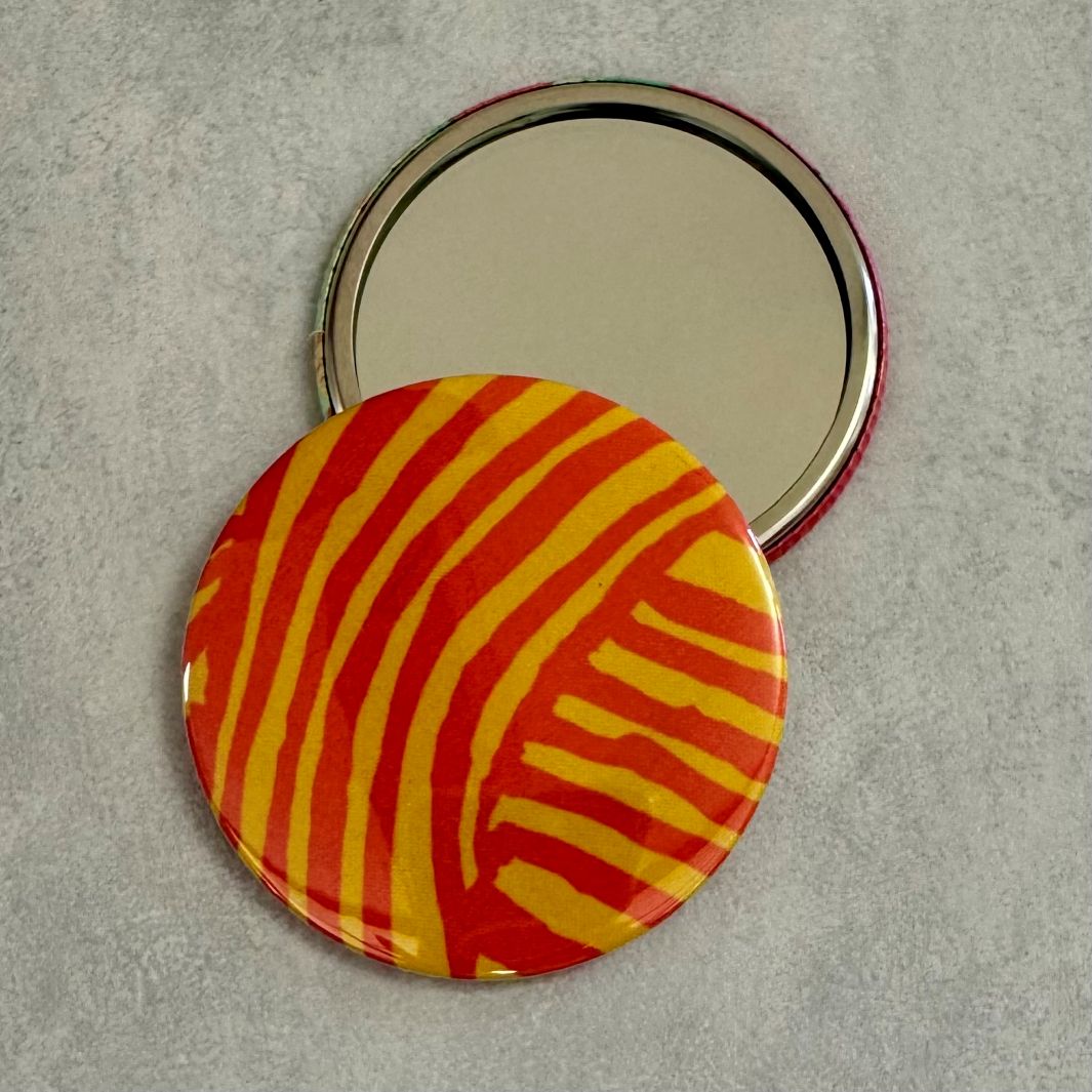 Fuli Kaffe Fassett Fabric Pocket Travel Mirror