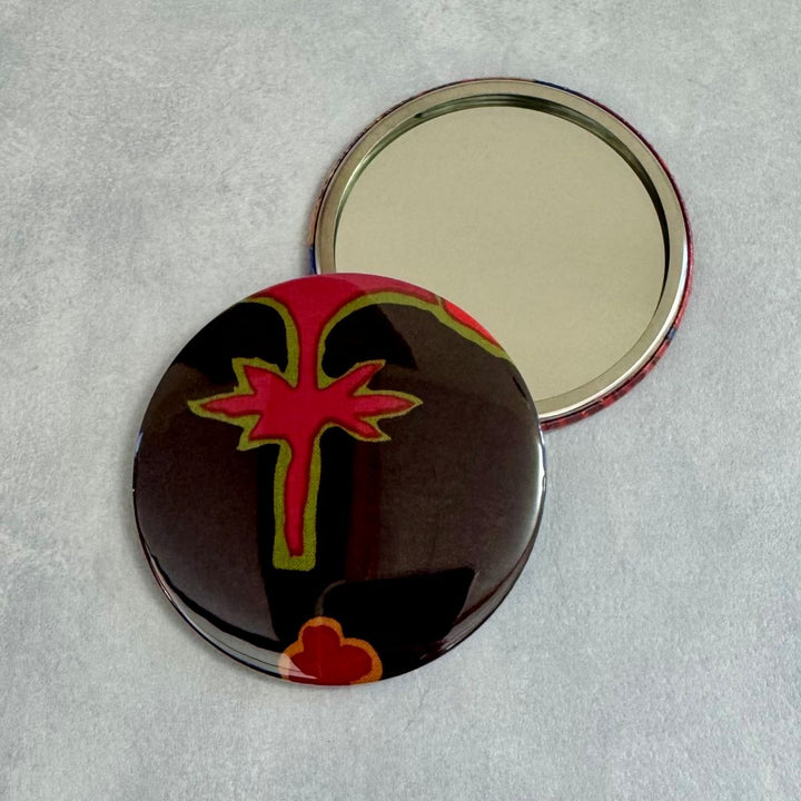 Fuli Kaffe Fassett Fabric Pocket Travel Mirror