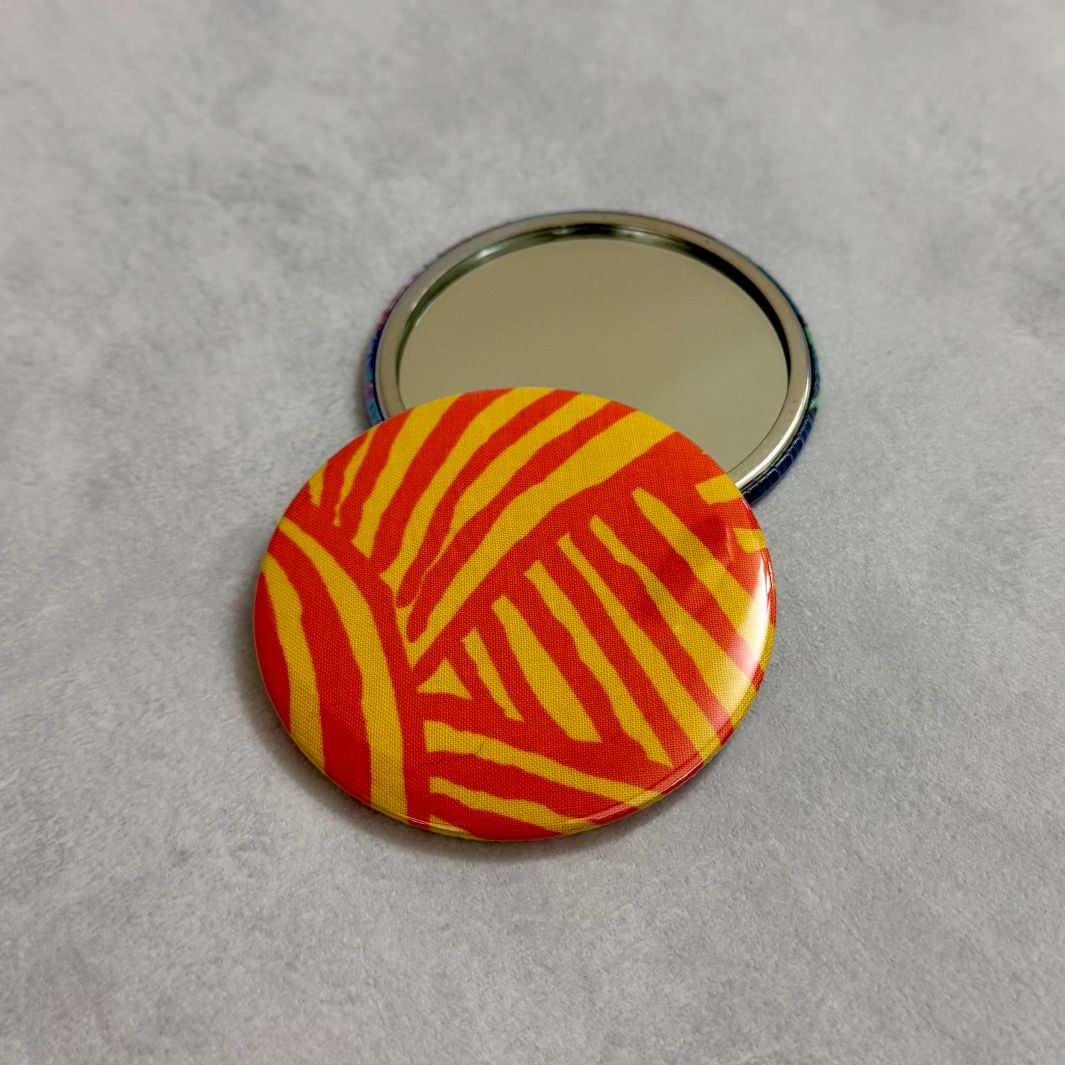 Fuli Kaffe Fassett Fabric Pocket Travel Mirror