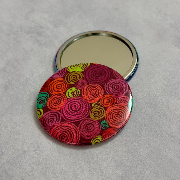 Fuli Kaffe Fassett Fabric Pocket Travel Mirror