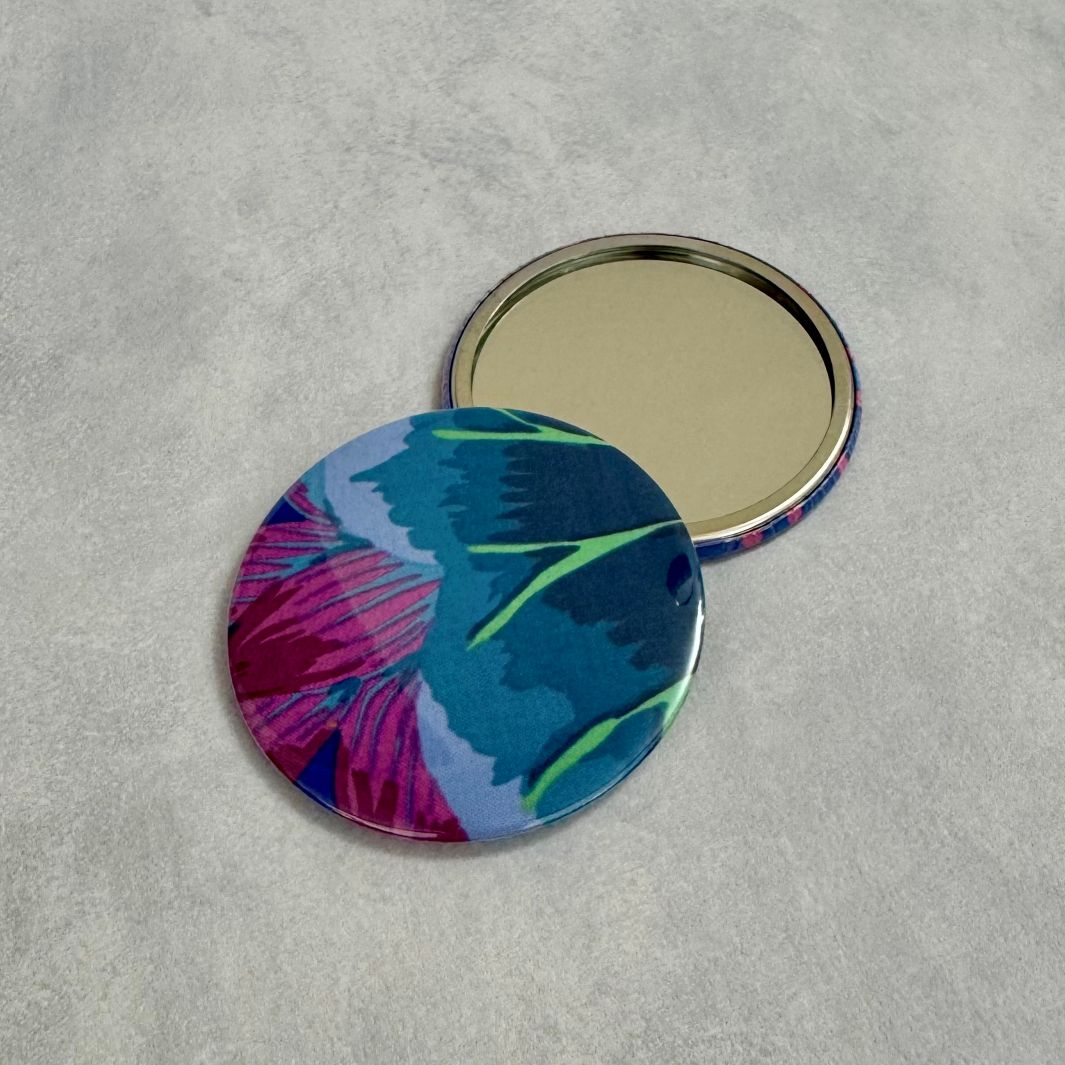 Fuli Kaffe Fassett Fabric Pocket Travel Mirror