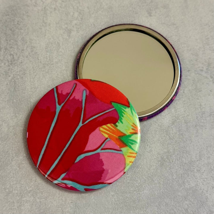 Fuli Kaffe Fassett Fabric Pocket Travel Mirror