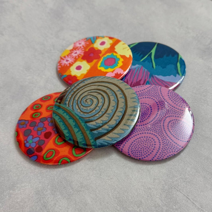 Fuli Kaffe Fassett Fabric Pocket Travel Mirror