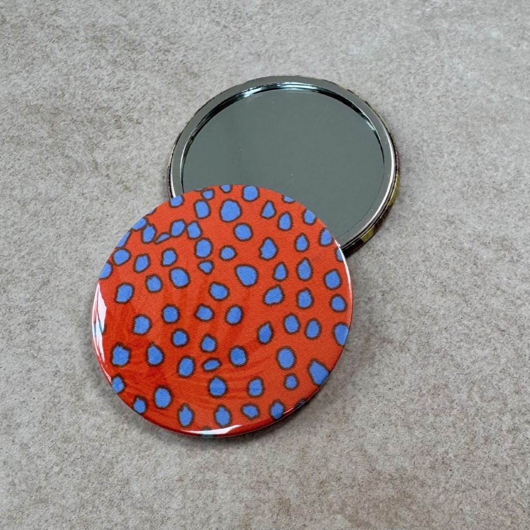 Fuli Kaffe Fassett Fabric Pocket Travel Mirror