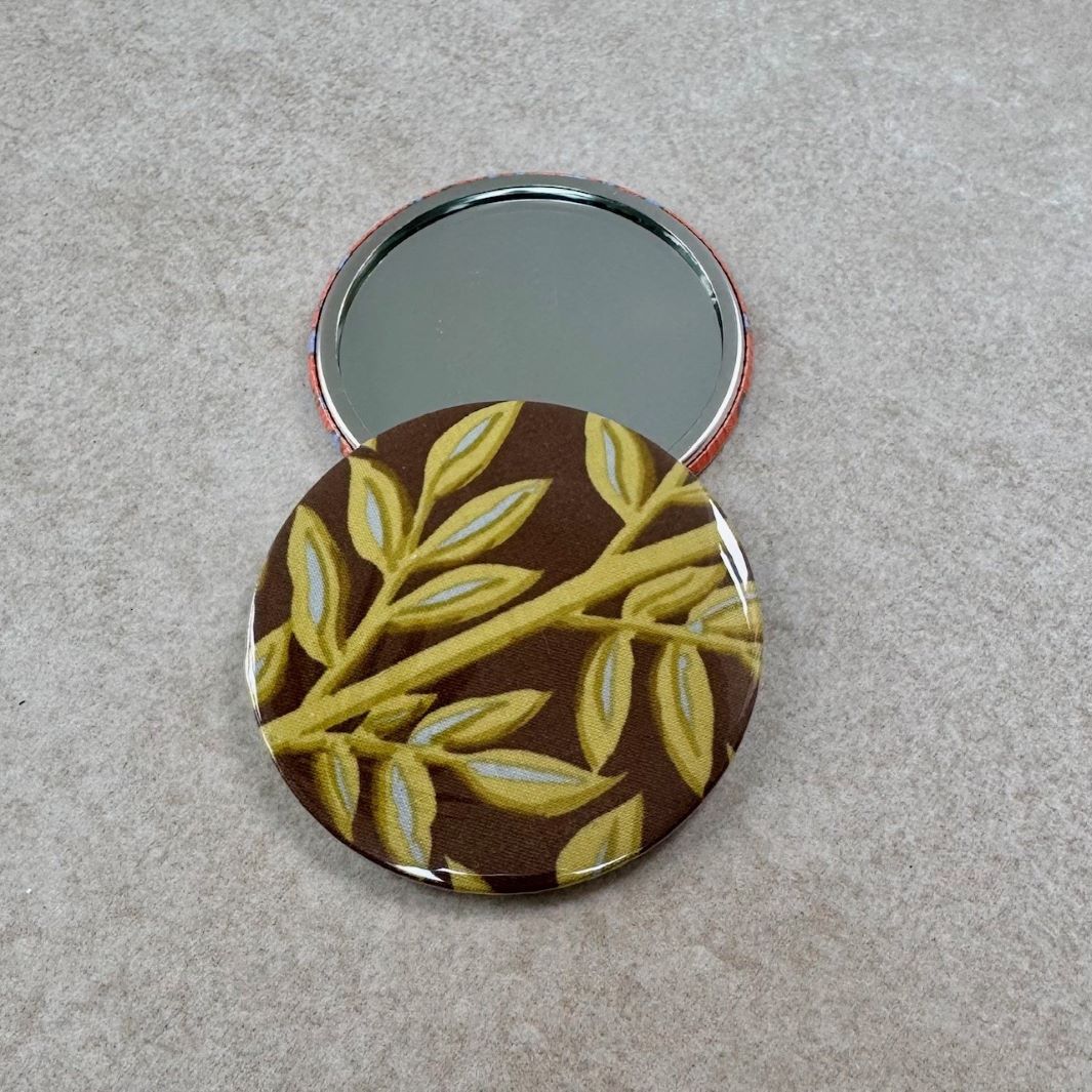 Fuli Kaffe Fassett Fabric Pocket Travel Mirror