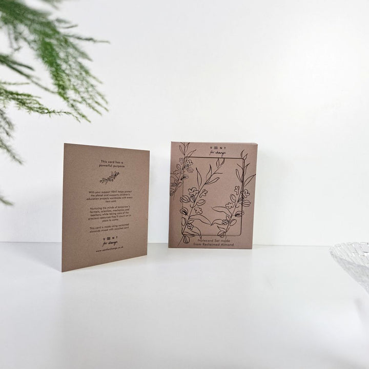 Recycled Almond A6 Notecards - Set of 10