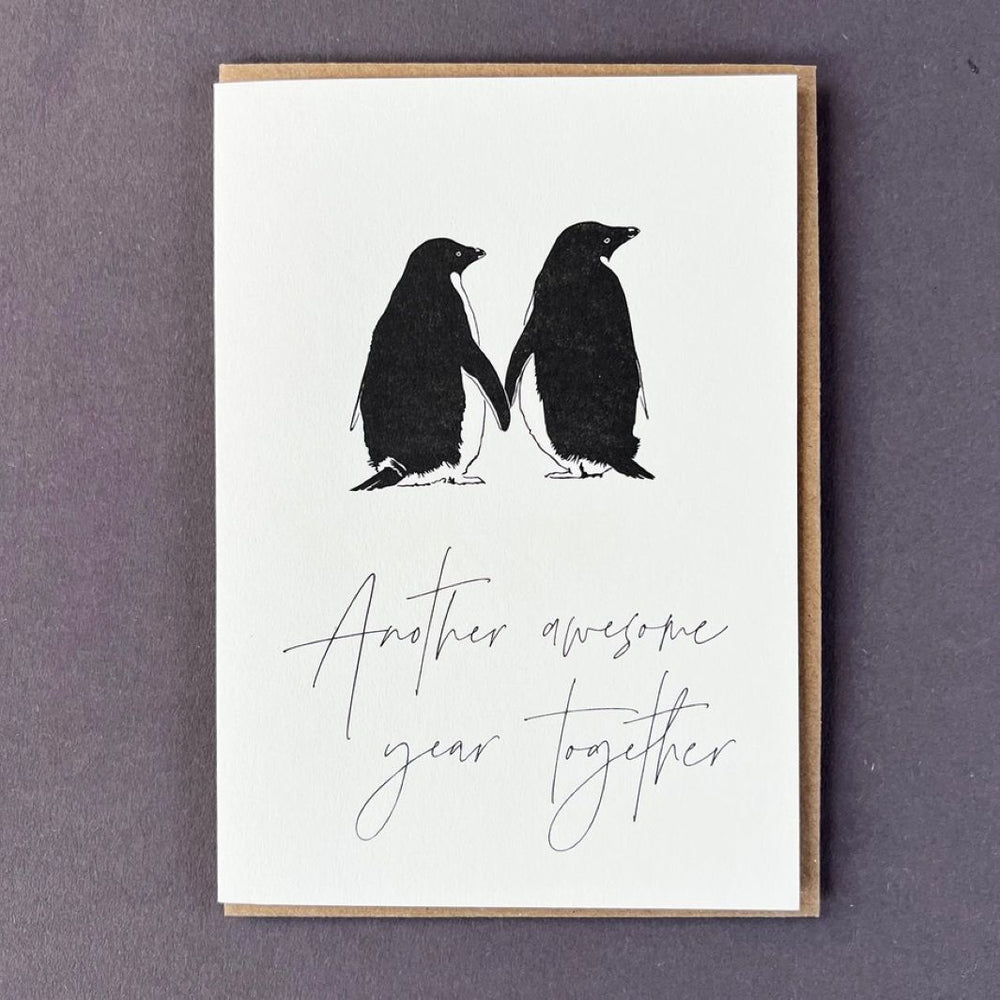 Awesome Penguin Anniversary / Valentine Card