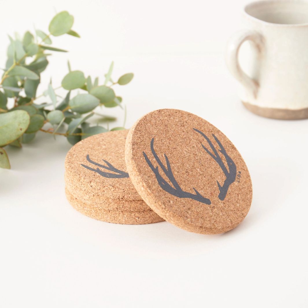Cork Coaster | Antler