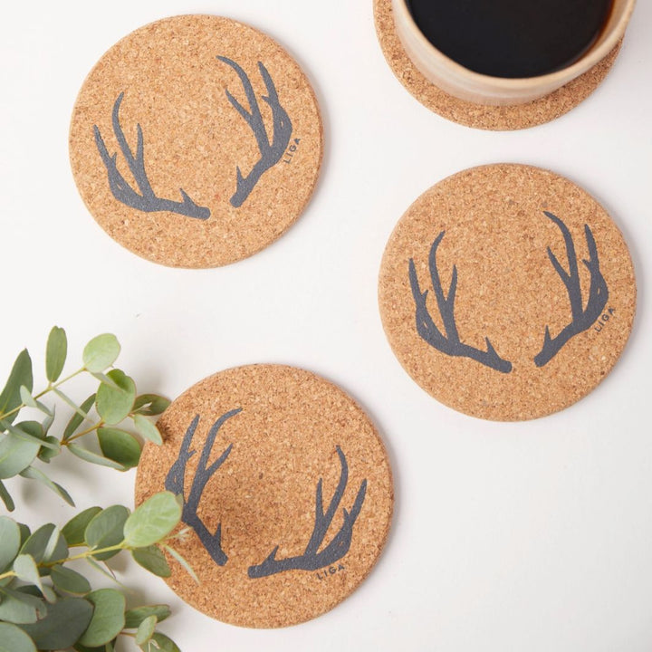 Cork Coaster | Antler
