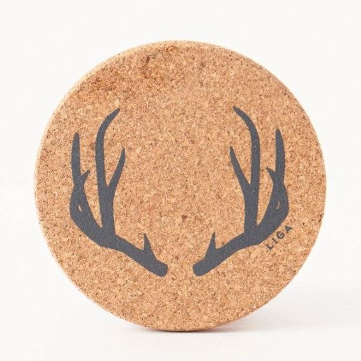 Cork Coaster | Antler
