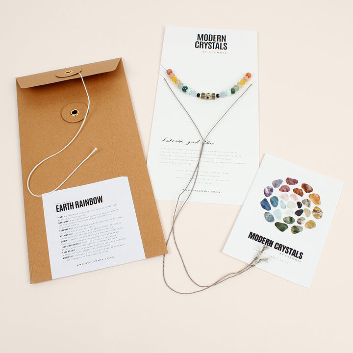 Earth Rainbow Crystal Candy Necklace