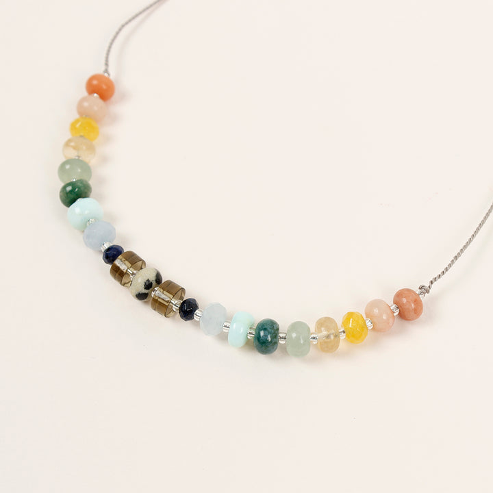 Earth Rainbow Crystal Candy Necklace