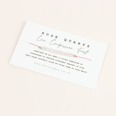 Rose Quartz Tie-On Crystal Bracelet