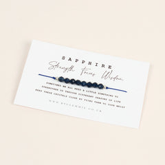 Sapphire Tie-On Crystal Bracelet