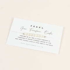 Pearl Tie-On Crystal Bracelet