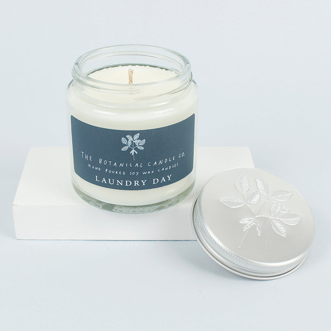Soy Wax Glass Jar Candle - Laundry Day